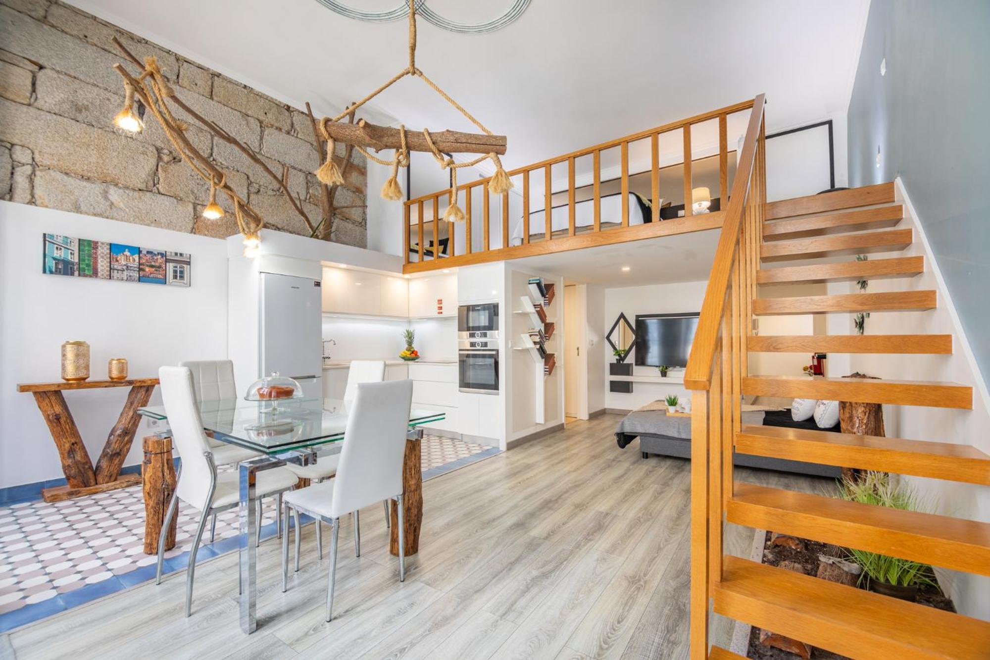 Deluxe Spacious Flats W Mezzanine By Host Wise Daire Porto Dış mekan fotoğraf