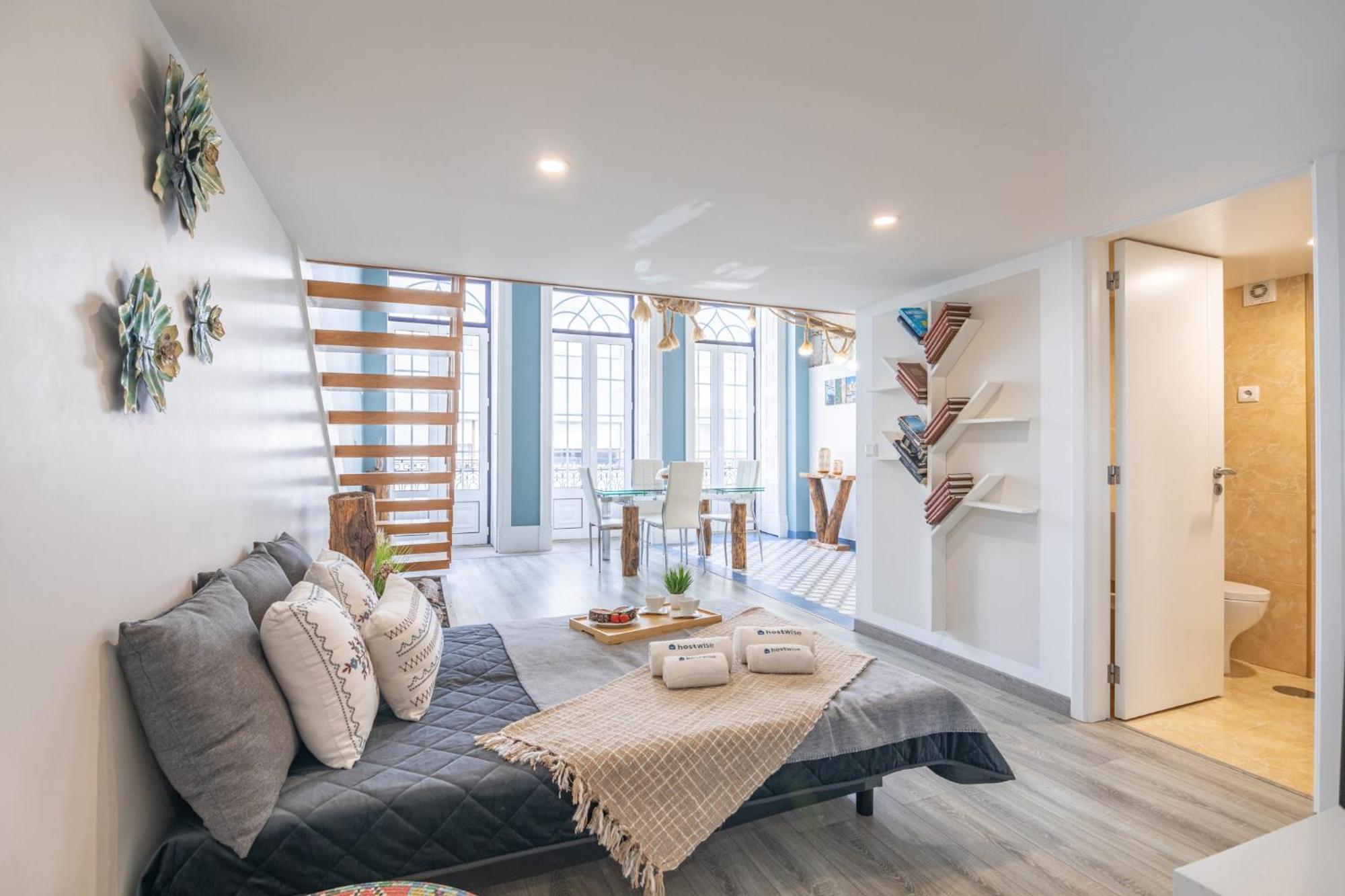 Deluxe Spacious Flats W Mezzanine By Host Wise Daire Porto Oda fotoğraf