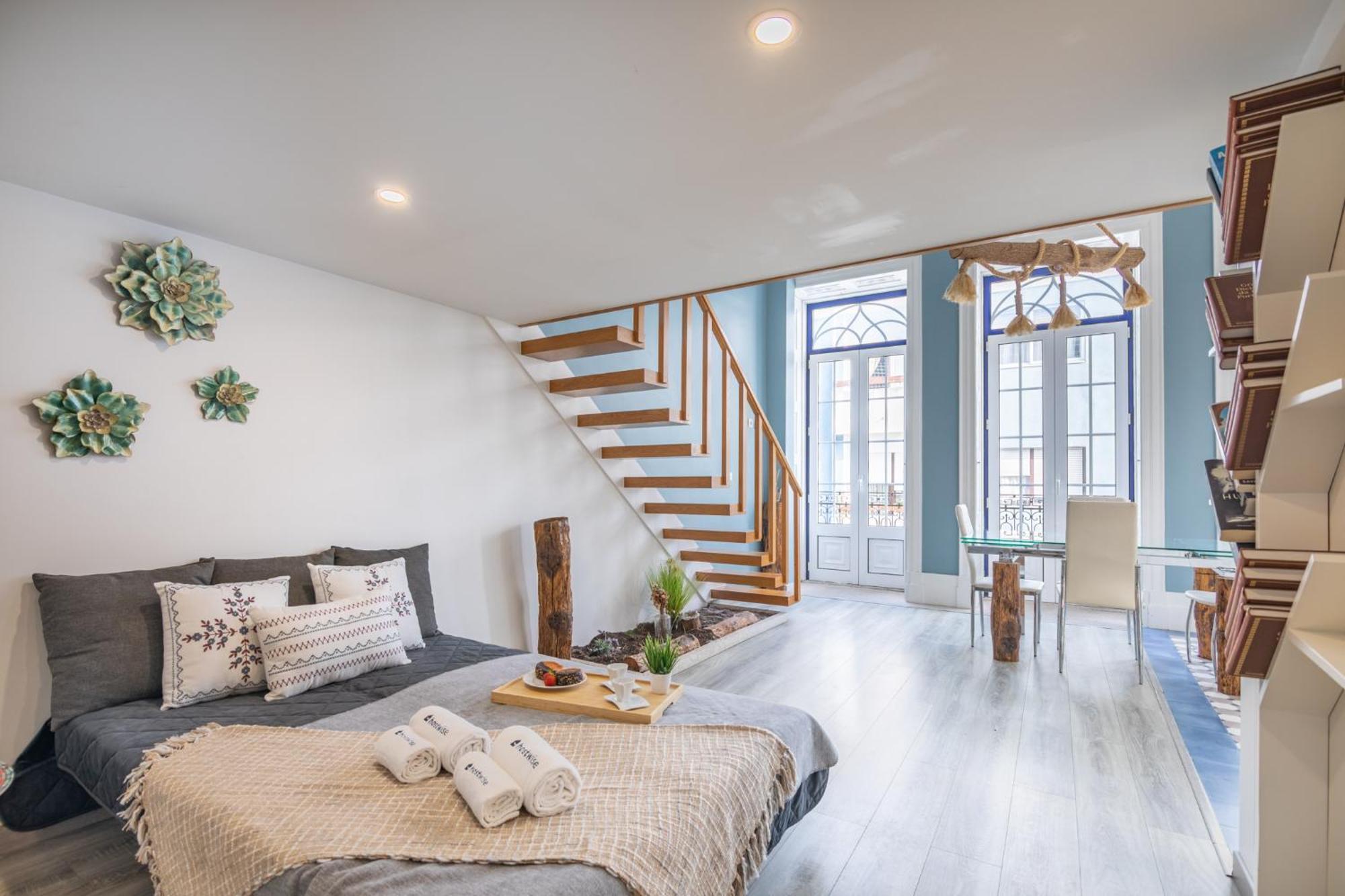Deluxe Spacious Flats W Mezzanine By Host Wise Daire Porto Oda fotoğraf